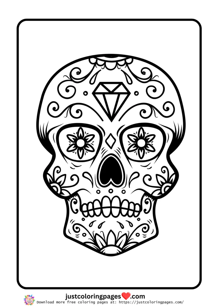 Traditional sugar skull