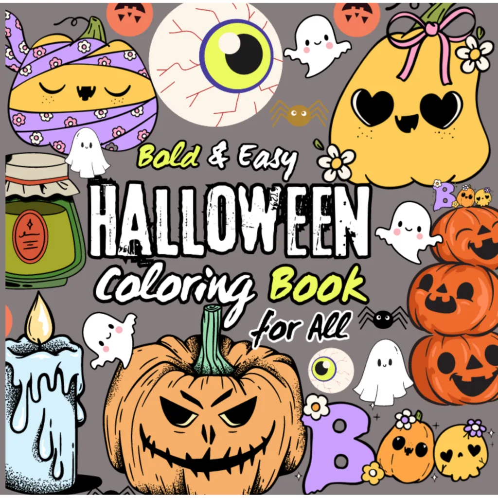 Bold and Easy Halloween Coloring Book