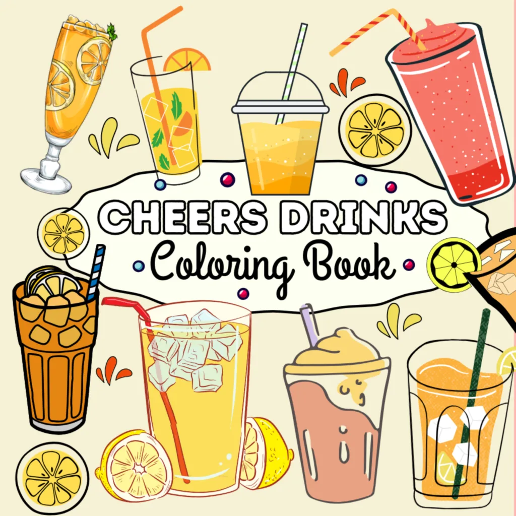 drinks coloring book
