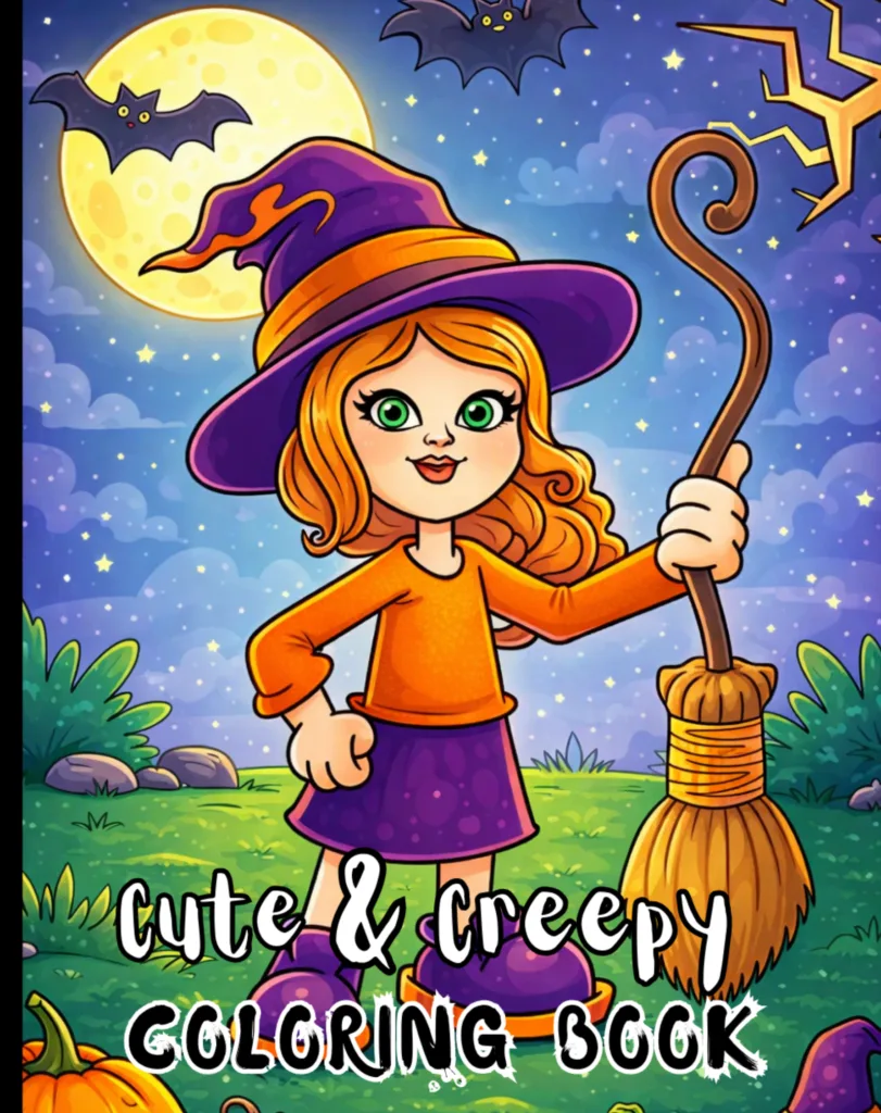 cute and creepy coloring book