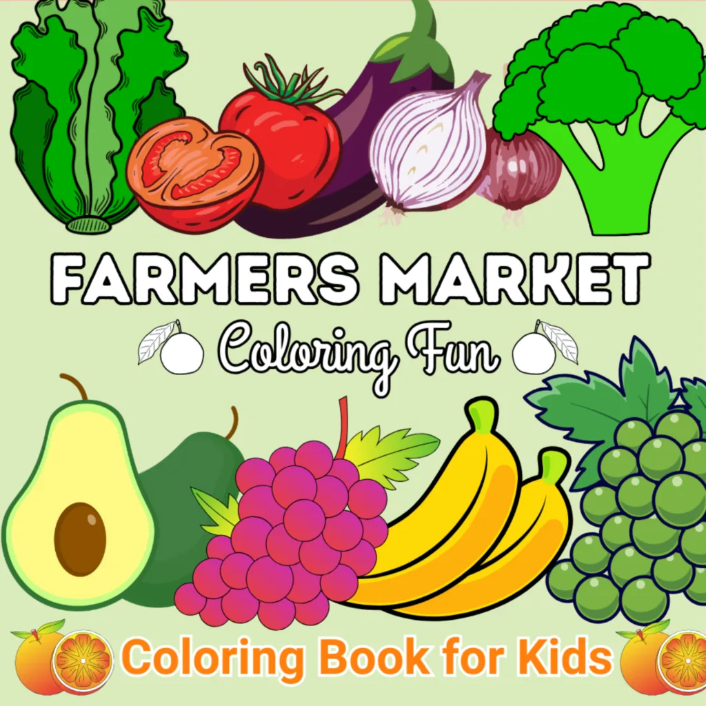 vegetable coloring book for kids