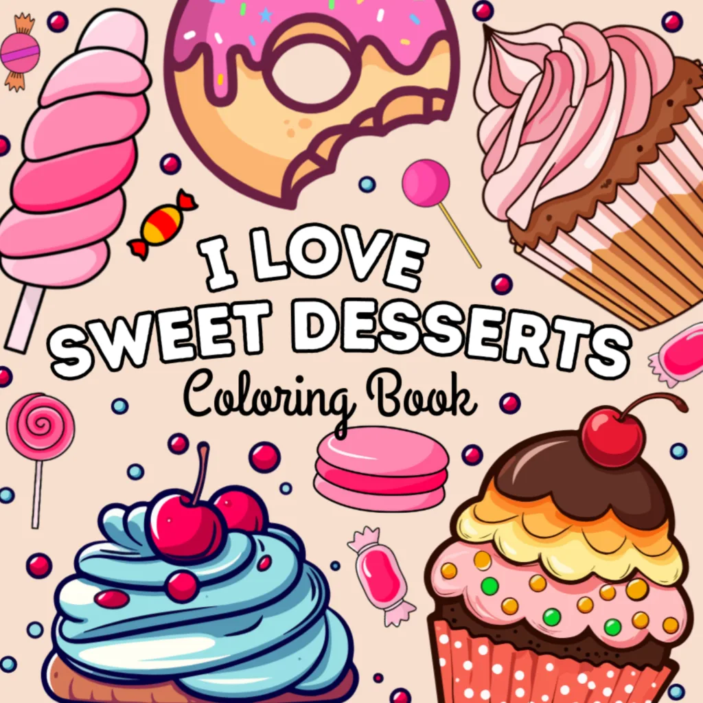 sweets coloring book